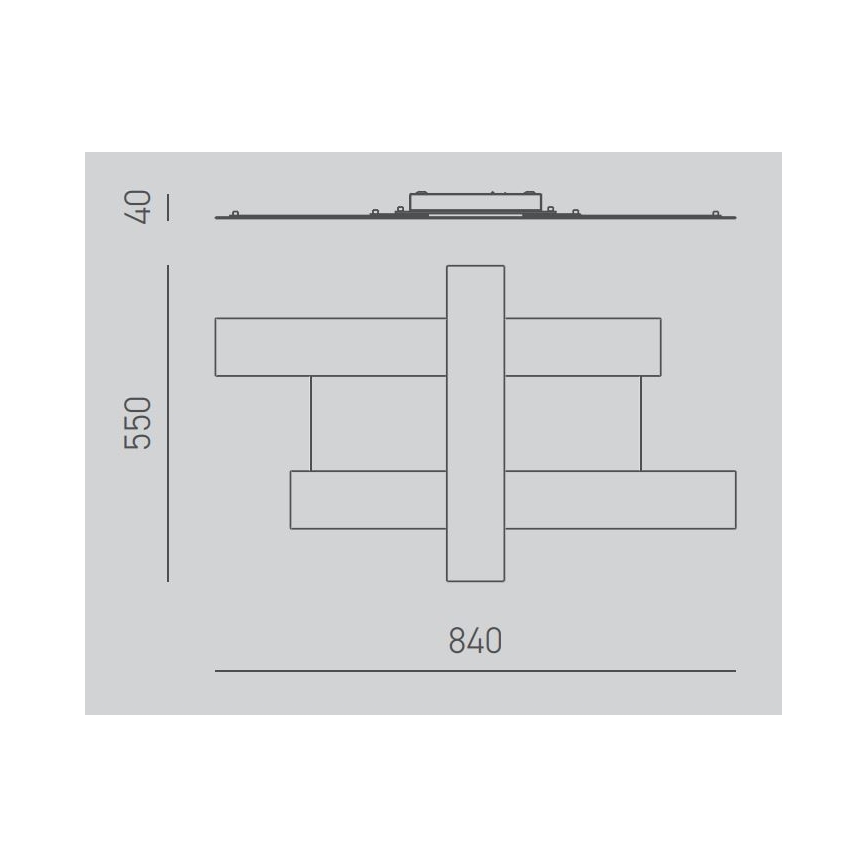 Gea Luce DOHA P M T - LED Laevalgusti DOHA LED/40W/230V 84 cm beež