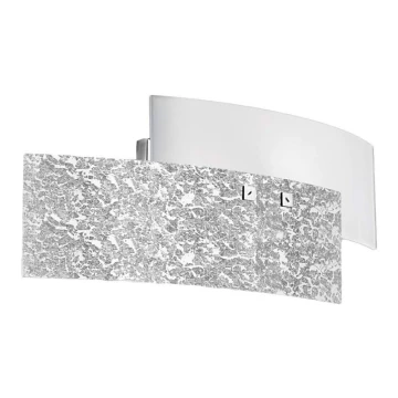 Gea Luce LARA A P arg - Seinavalgusti LARA 2xE14/42W/230V hõbedane