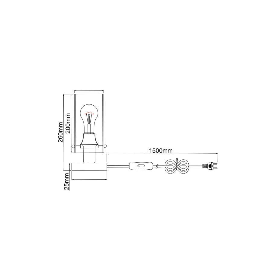 Globo - Laualamp 1xE27/40W/230V