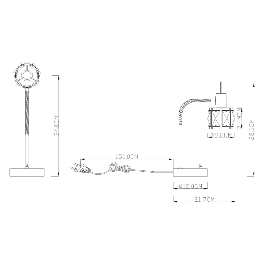 Globo - Laualamp 1xE14/40W/230V