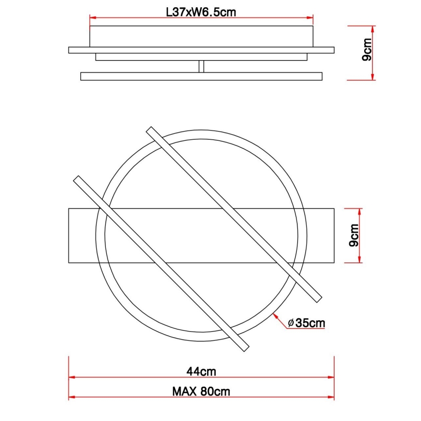 Globo - LED Laevalgusti LED/32W/230V