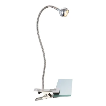 Globo - LED Paindlik väike lamp klambriga LED/3W/230V kroom