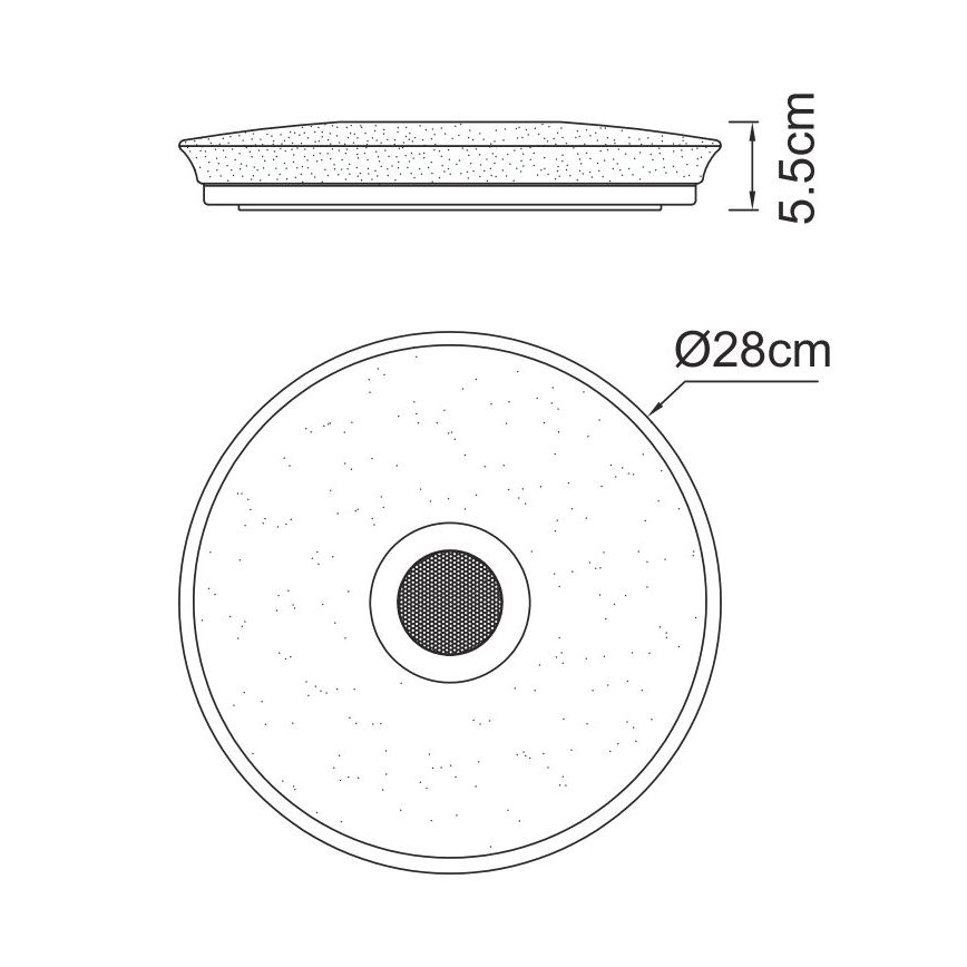 Globo - LED RGBW Hämardatav valgusti vannituppa kõlariga LED/18W/230V 3000-6500K IP44 + kaugjuhtimispult