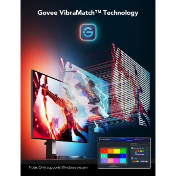 Govee - Dreamview G1 Smart LED RGBIC monitori valgustus 27-34" Wi-Fi