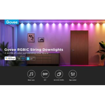 Govee - RGBIC LED Süvistatav valgusti 5m Wi-Fi