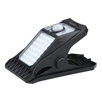 Grundig - LED Päikesepaneeliga valgusti anduriga CLIP-ON LED/9W/3,7V IP44