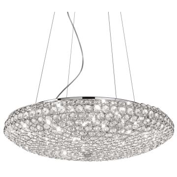 Ideal Lux - Kristall-lühter KING 12xG9/40W/230V d. 65 cm kroom