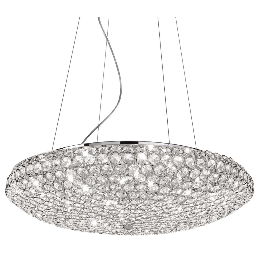 Ideal Lux - Kristall-lühter KING 12xG9/40W/230V d. 65 cm kroom