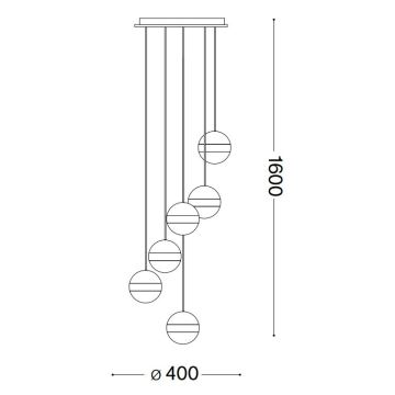 Ideal Lux - LED Lühter GALAXY LED/58W/230V