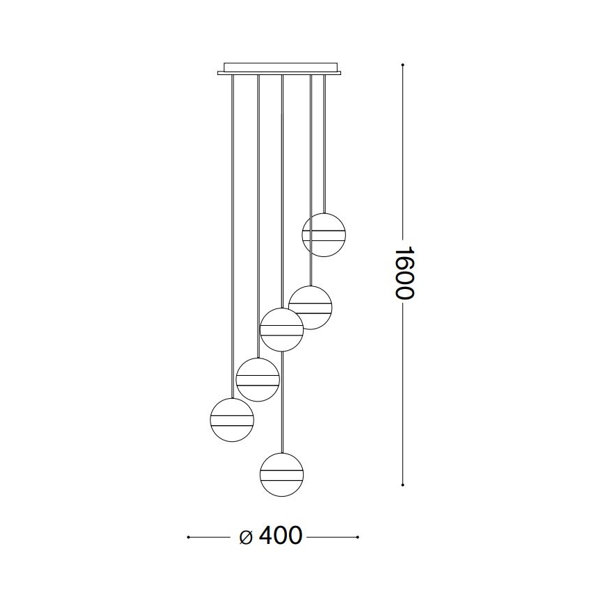 Ideal Lux - LED Lühter GALAXY LED/58W/230V