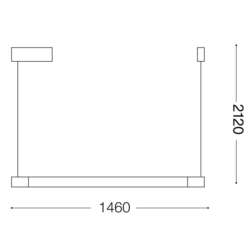 Ideal Lux - LED Lühter YOKO LED/16W/230V must