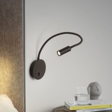 Ideal Lux - LED Paindlik väike lamp FOCUS LED/3,5W/230V CRI 90 must