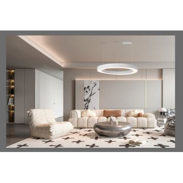 Immax NEO 07214L - LED Hämardatav lühter PASTEL LED/68W/230V 2700-6500K valge 95 cm Tuya + kaugjuhtimispult