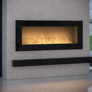 InFire - Sisseehitatud BIO kamin 49x120 cm 3kW must