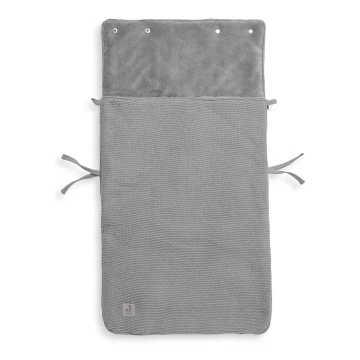 Jollein - Autoistme ümbris fleece BASIC KNIT 42x82 cm Stone Grey