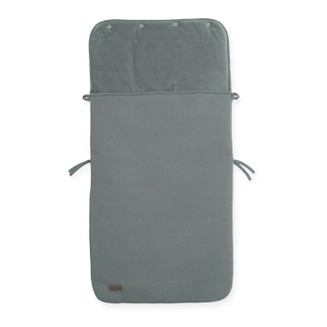 Jollein - Autoistme ümbris fleece BRICK VELVET 42x82 cm Velvet Storm Grey