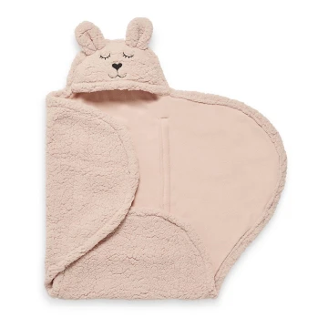 Jollein - Kaisutekk fleece Bunny 100x105 cm Pale Pink