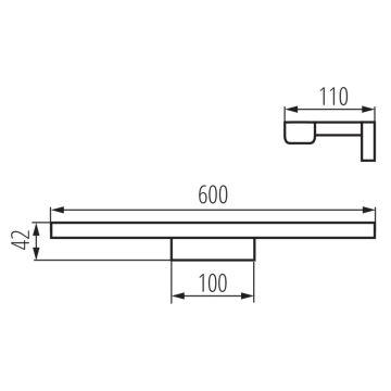 LED Vannitoa peeglivalgusti ASTEN LED/12W/230V IP44 valge