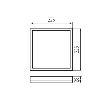 LED Laevalgusti vannituppa AZPO LED/12,3W/230V IP54 valge