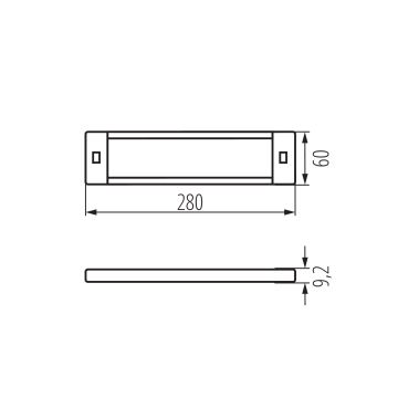 LED Hämardatav mööblivalgustus liikumisanduriga DAXA LED/5W/24V 3000/4000/5500K