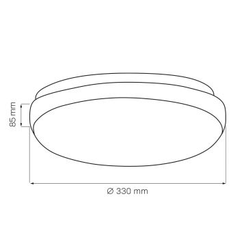 Laevalgusti BOGDAN 2xE27/20W/230V d. 33 cm valge