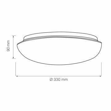 Laevalgusti BONIFACY 2xE27/20W/230V d. 33 cm valge