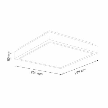 Laevalgusti KAZIMIERZ 2xE27/20W/230V 29,5x29,5 cm must