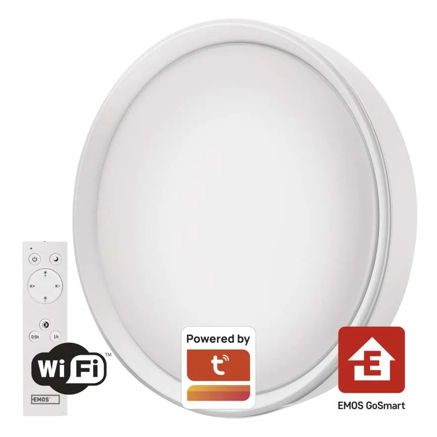 LED Hämardatav laevalgusti GoSmart LED/30W/230V d. 40 cm 2700-6500K Wi-Fi Tuya + kaugjuhtimispult