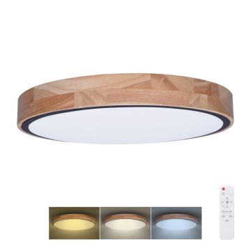 LED Hämardatav laevalgusti IRON OAK LED/48W/230V 3000-6500K tamm d. 40 cm + kaugjuhtimispult