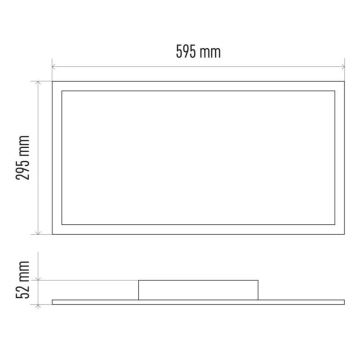 LED Hämardatav laevalgusti LED/25W/230V 2700-6000K ristkülik + pult