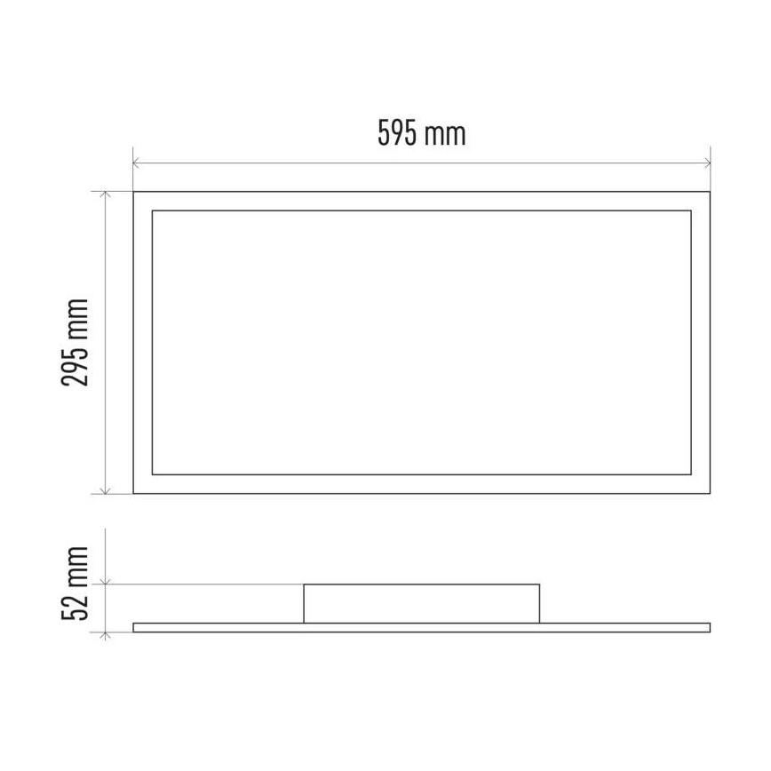 LED Hämardatav laevalgusti LED/25W/230V 2700-6000K ristkülik + pult