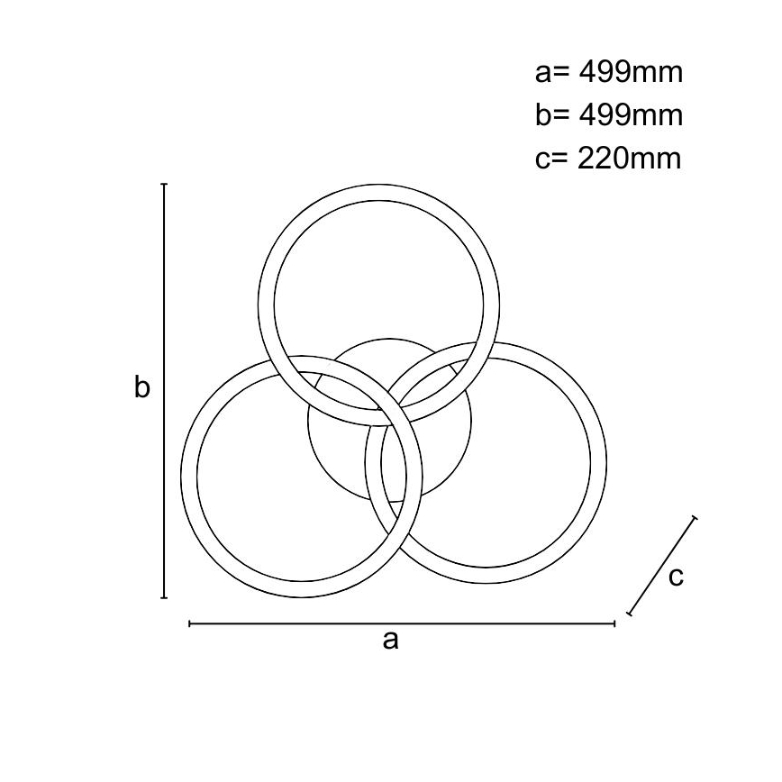 LED Hämardatav laevalgusti LED/70W/230V 3000-6500K must + kaugjuhtimispult