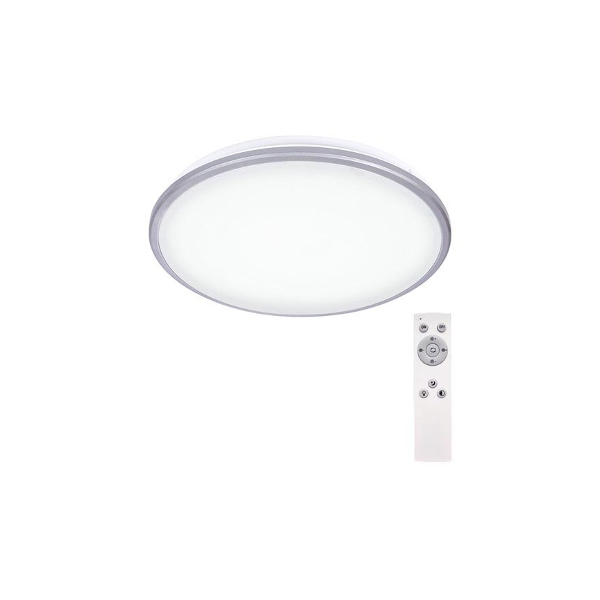 LED Hämardatav laevalgusti SILVER LED/24W/230V + Pult