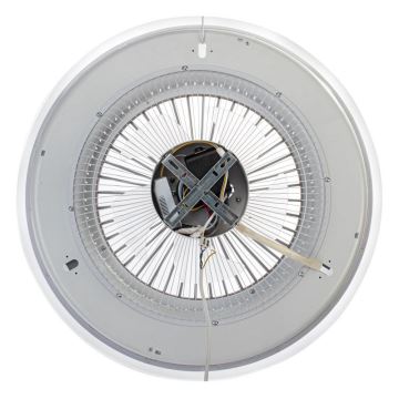 LED Hämardatav laevalgusti ventilaatoriga ZONDA LED/48W/230V 3000-6000K valge + kaugjuhtimispult