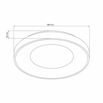 LED Hämardatav laevalgusti vannituppa WITOLD LED/48W/230V 3000-6000K IP44 + kaugjuhtimispult