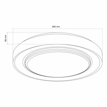 LED Hämardatav laevalgusti vannituppa ZYGMUNT LED/72W/230V 3000-6000K IP44 + kaugjuhtimispult