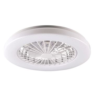 LED Hämardatav laeventilaator valgustiga LIBYA LED/48W/230V 3000-6500K valge + kaugjuhtimispult