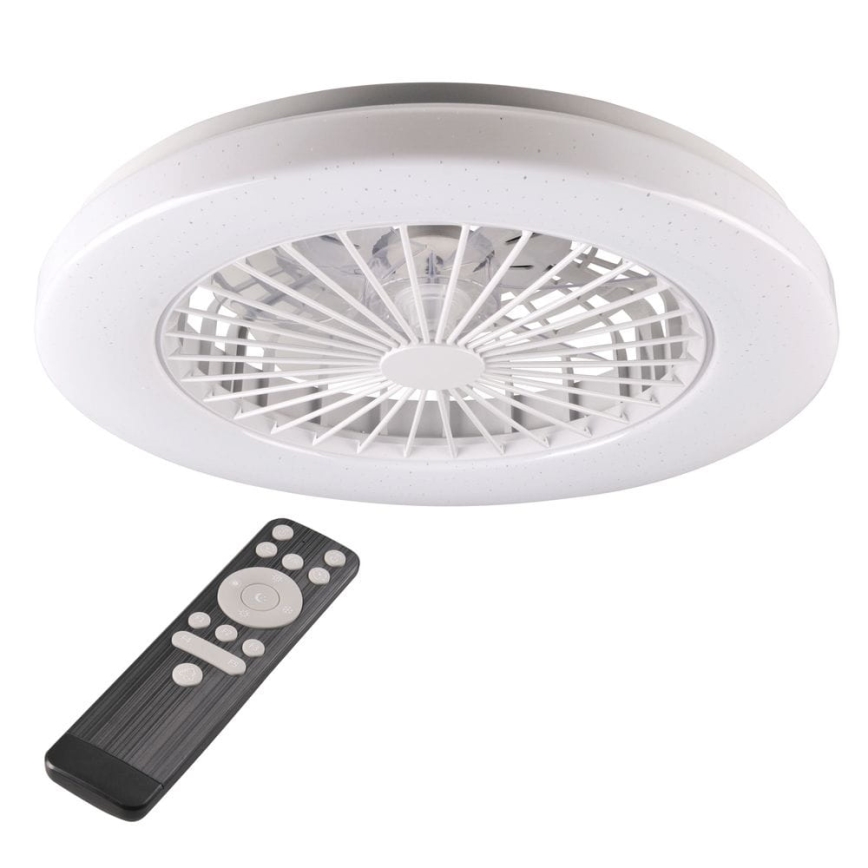 LED Hämardatav laeventilaator valgustiga LIBYA LED/48W/230V 3000-6500K valge + kaugjuhtimispult