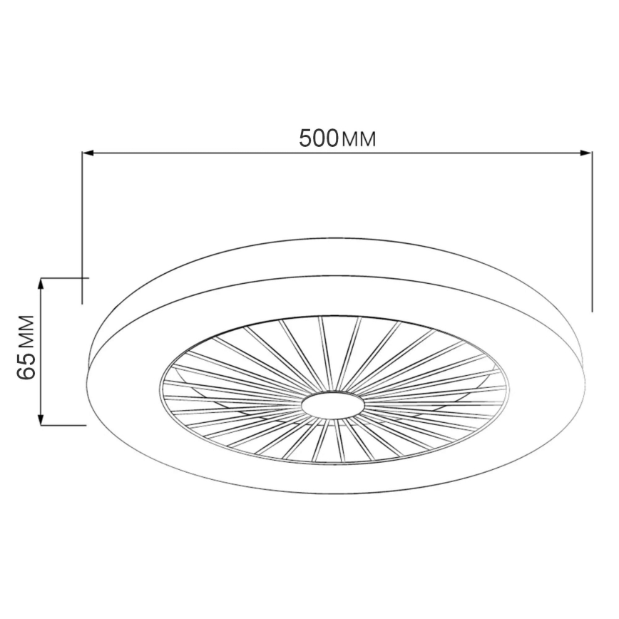 LED Hämardatav laeventilaator valgustiga LIBYA LED/48W/230V 3000-6500K valge + kaugjuhtimispult