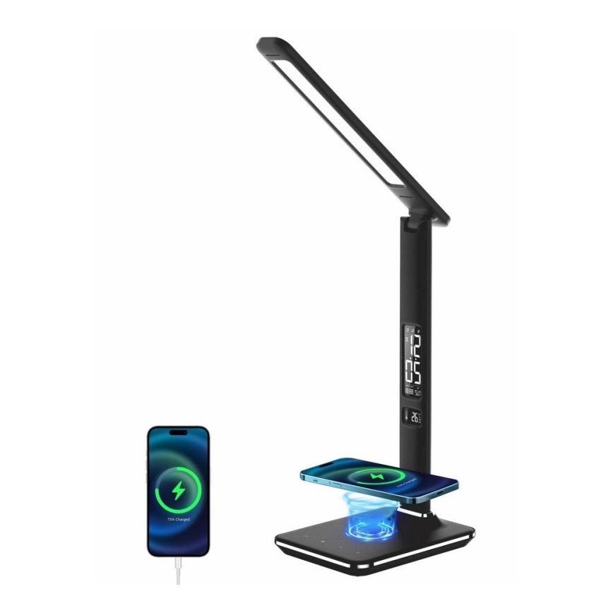 brookstone wireless charging lamp