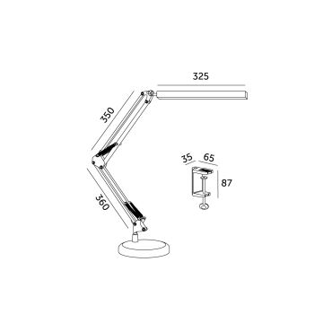 LED Hämardatav laualamp 2in1 USB TENUIX LED/14W/5V 3000-6000K