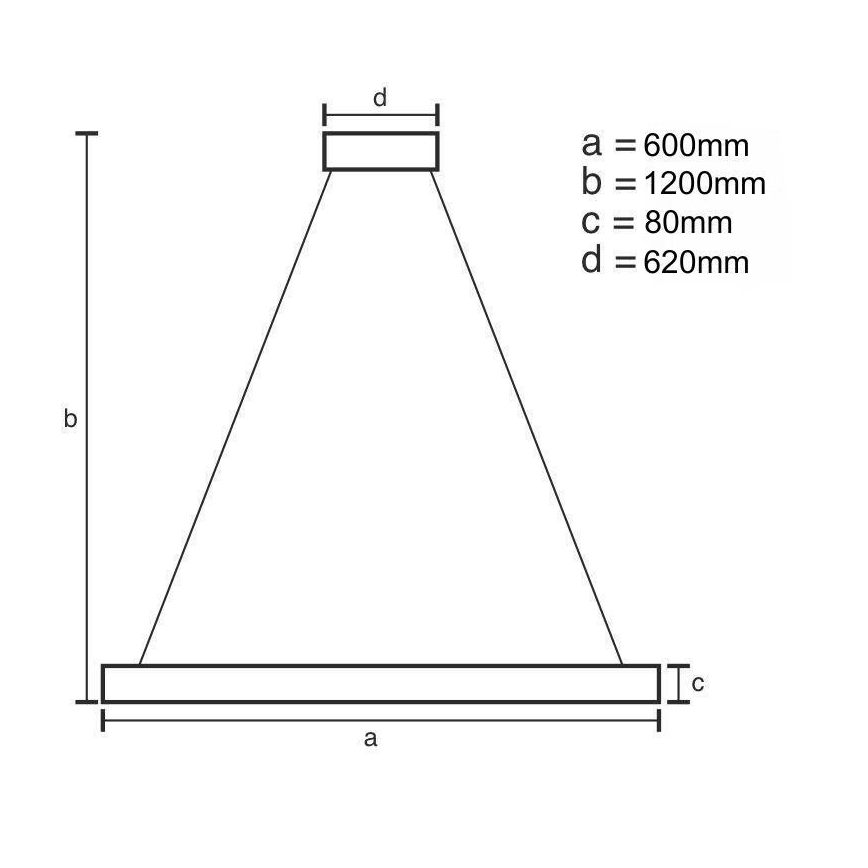 LED Hämardatav lühter LED/100W/230V 3000-6500K + kaugjuhtimispult