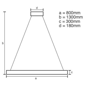 LED Hämardatav kristall Lühter nööril LED/175W/230V 3000-6500K kuldne + kaugjuhtimispult