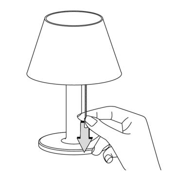 LED Hämardatav päikesepaneeliga lamp VIOLA LED/3,7V IP44