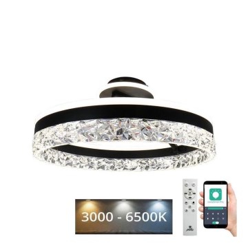 LED Hämardatav pinnale kinnitatav lühter LED/86W/230V 3000-6500K must + kaugjuhtimispult