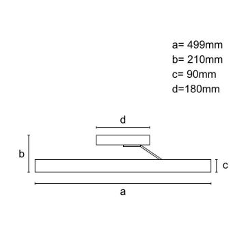 LED Hämardatav pinnale kinnitatav lühter LED/86W/230V 3000-6500K must + kaugjuhtimispult