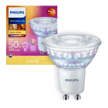 LED Hämardatav pirn Philips Warm Glow GU10/3,8W/230V 2200-2700K CRI 90