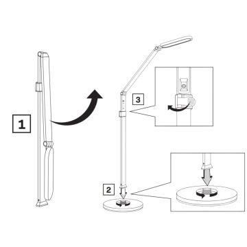 LED Hämardatav puutetundlik põrandalamp FERRARA LED/13W/230V 3000/4000/6000K valge