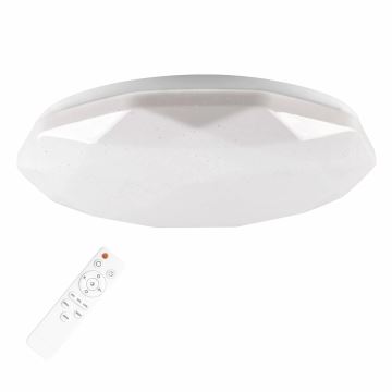 LED Hämardatav valgusti vannituppa GALAXY LED/48W/230V d. 38 cm 3000-6000K IP44 + kaugjuhtimispult