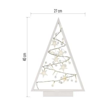 LED Jõulukaunistus 15xLED/2xAA puu